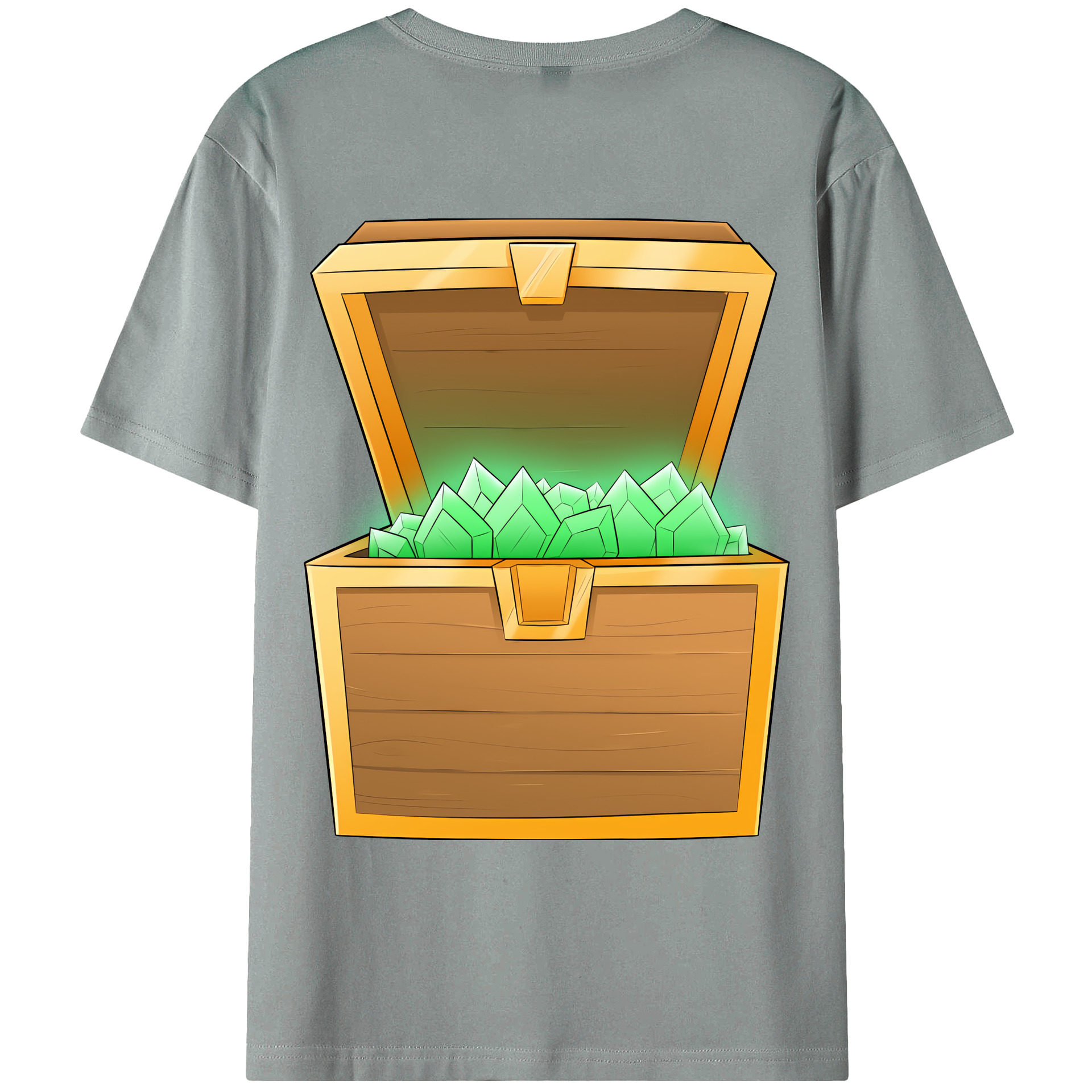 （画像用） マインクラフト ブロックの世界 Minecraft MC Block world 綿100％ メンズ半袖Tシャツ（バックプリント） 通気性